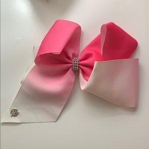 Pink and white Jojo Siwa bow